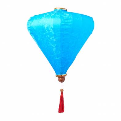 14inch Satin Cloth Vietnamese Lantern (Blue)