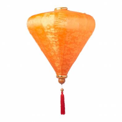 14inch Satin Cloth Vietnamese Lantern (Orange)