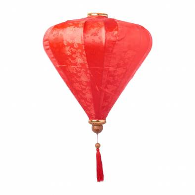 14inch Satin Cloth Vietnamese Lantern (Red)