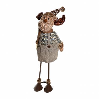 60cm Fur Spring Reindeer Decoration HX-18504A
