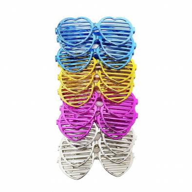 Chrome Party Glasses (Heart) (12pcs)