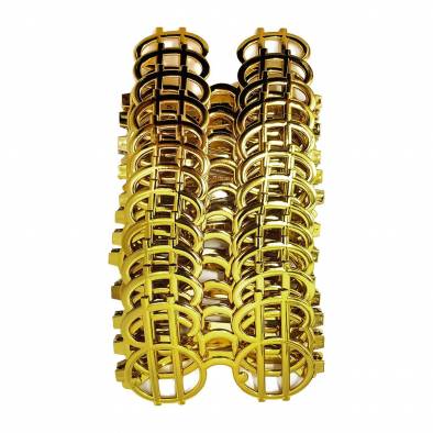 Chrome Party Glasses (Money) (12pcs)