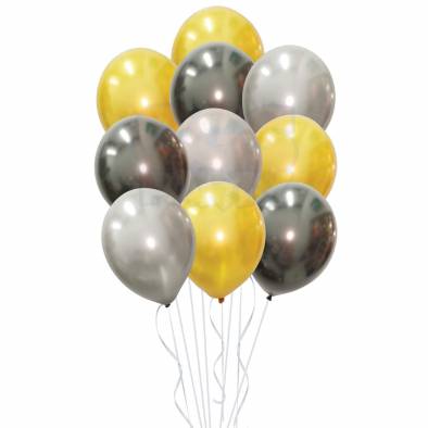 Classic Helium Inflated Balloon Bundle (12")
