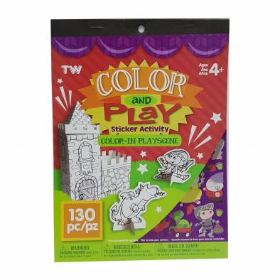 Color and Play Fantasy Sticker Activity