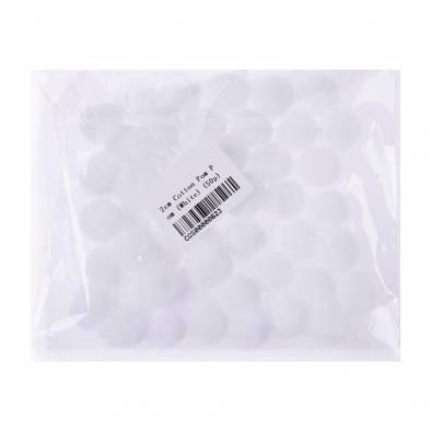 2cm Cotton Pom Pom (White) (50pcs)