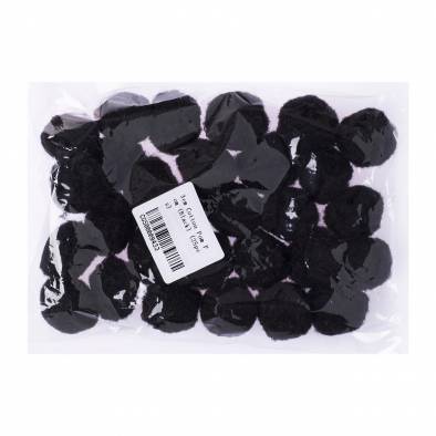 3cm Cotton Pom Pom (Black) (30pcs)