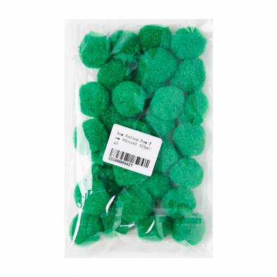 3cm Cotton Pom Pom (Green) (30pcs)