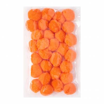 3cm Cotton Pom Pom (Orange) (30pcs)