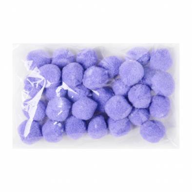 3cm Cotton Pom Pom (Purple) (30pcs)