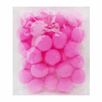 3cm Cotton Pom Pom (Hot Pink) (30pcs)
