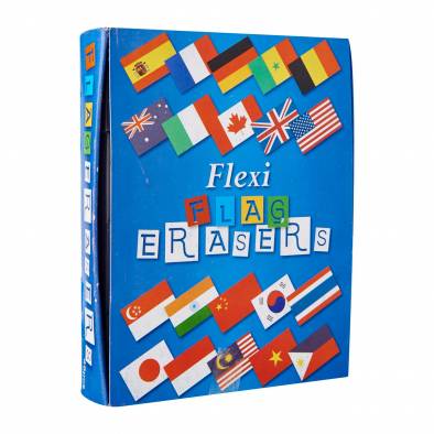 Country Flag Erasers (48pcs)