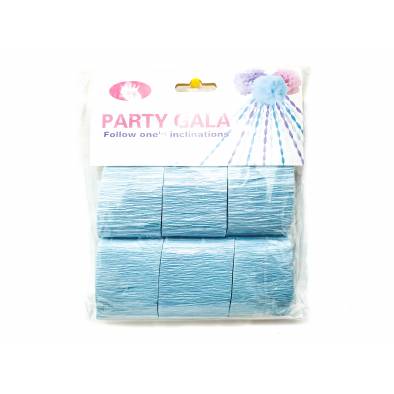 Crepe Streamer Rolls (Baby Blue) (6pcs)