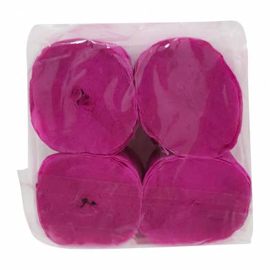 Crepe Streamer Rolls (Magenta) (4pcs)