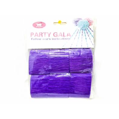Crepe Streamer Rolls (Violet) (6pcs)
