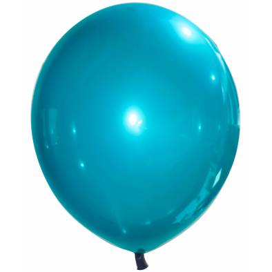 12" Round Metallic Latex Balloons (Crystal Green) (10pcs)