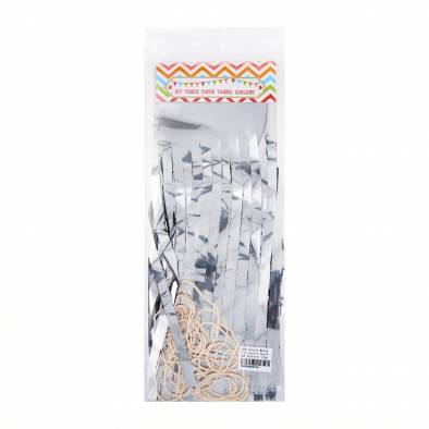 DIY Tinsel Metallic Tassel Garland (Silver) (15pcs)