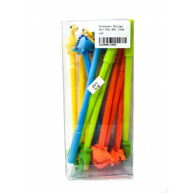 Dinosaur Design Gel Pen 201 (12pcs)