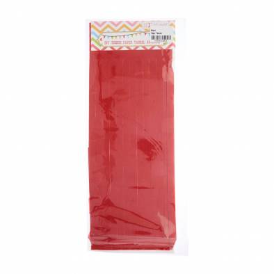 DIY Tissue Paper Tassel Garland (Red) (5pcs)