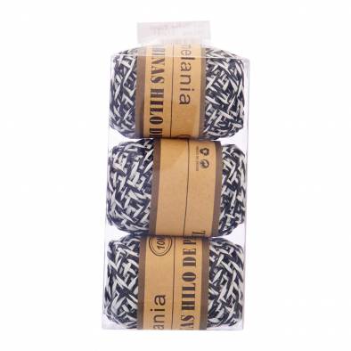 Double Color Paper String (Black) (3pcs)