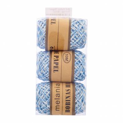 Double Color Paper String (Blue) (3pcs)