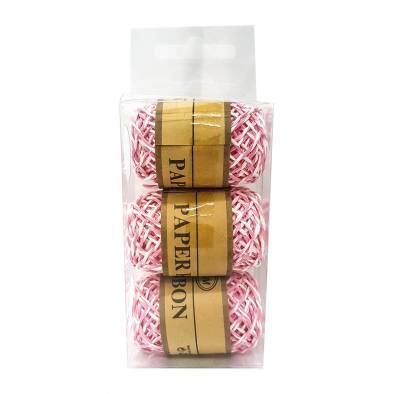 Double Color Paper String (Pink) (3pcs)