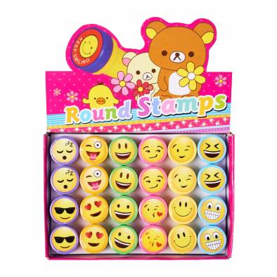 Emoji Round Stamp (24pcs)