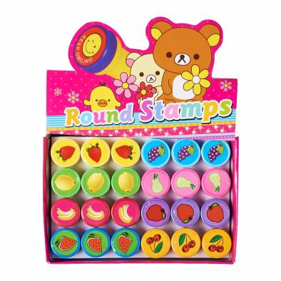 Fruits Round Stamp (24pcs)