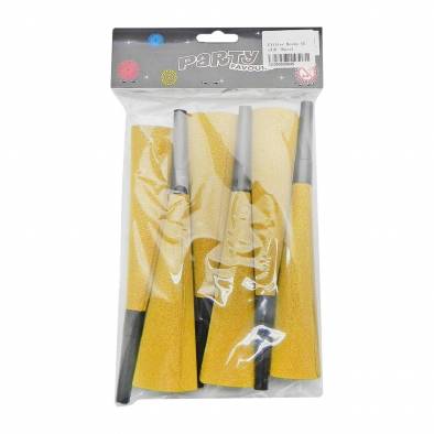 Glitter Horns (Gold) (6pcs)