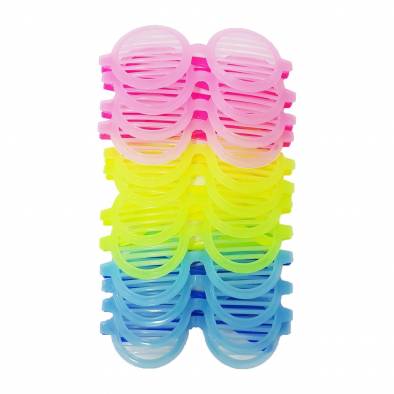 Glow in the Dark Party Glasses (Round) (12pcs)