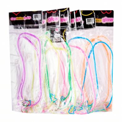 Glow in the Dark Silicone Necklace (12pcs)
