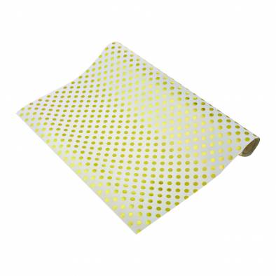 Gold Printed Polka Dot Wrapping Paper (Gold)