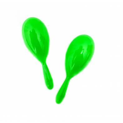 18cm Solid Color Maracas (Green) (2pcs)