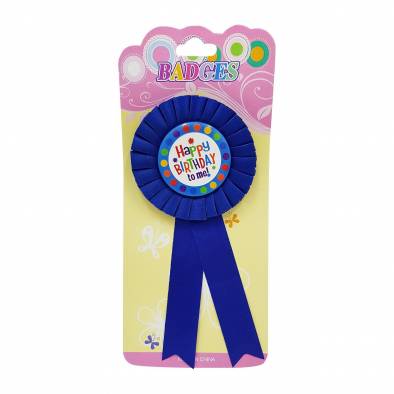 Happy Birthday Badge (Blue)