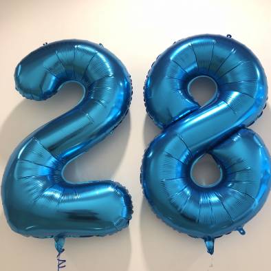 40" Number Foil Balloon (Blue)