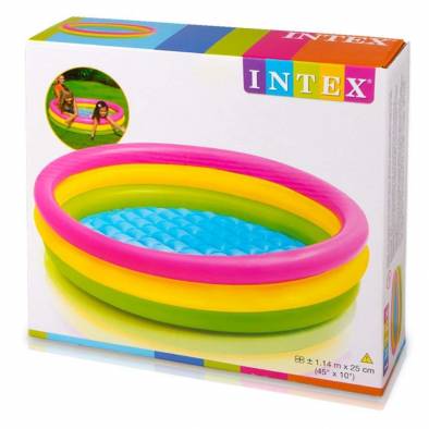 Intex 45x10inch Inflatable Three Ring Pool 57412NP