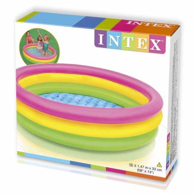 Intex 58x13inch Inflatable Three Ring Pool 57422NP