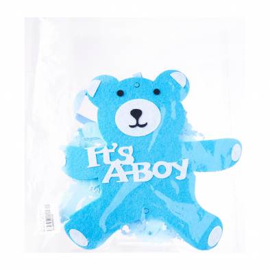 It's A Boy Bear Hanging Decoration