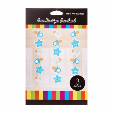 It's a Boy Hanging Decoration 80139 (3pcs)