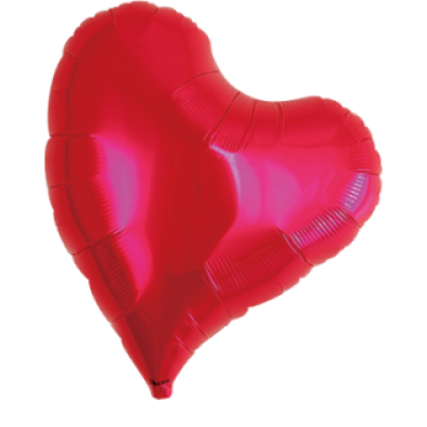 Red Metallic Foil Sweetheart Balloon JP0049