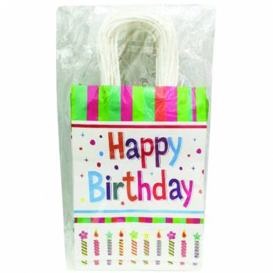 15x20x8cm Birthday Kraft Paper Bag
