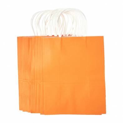 21x27x11cm Kraft Paper Bag (Orange)