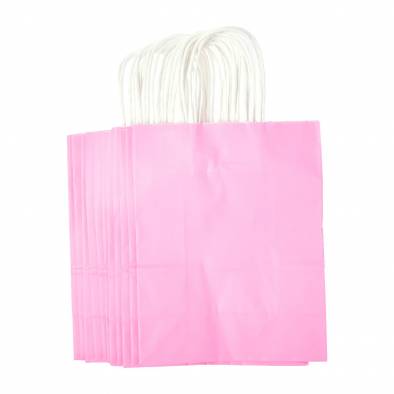 21x27x11cm Kraft Paper Bag (Pink)