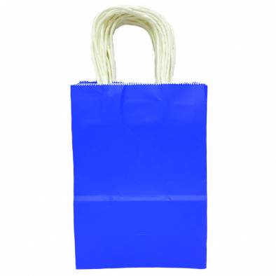 15x20x8cm Kraft Paper Bag (Cobalt Blue)