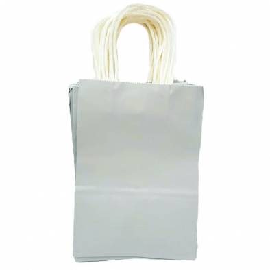 15x20x8cm Kraft Paper Bag (Grey)