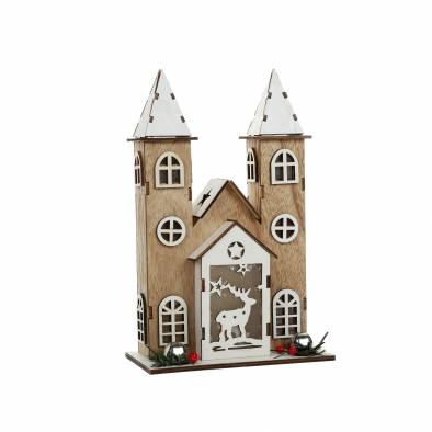 LED Christmas Wooden House XY18-51114W
