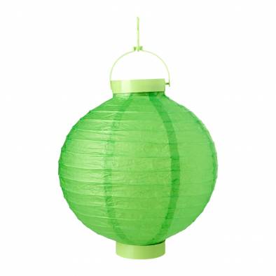 8inch LED Round Paper Lantern (Green)