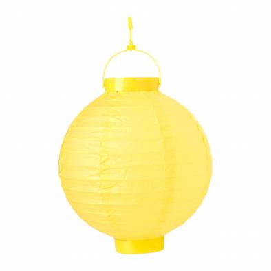 8inch LED Round Paper Lantern (Yellow)