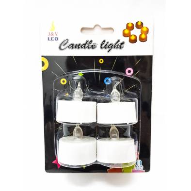 LED Tealight Flameless Candle (Mixed) (4pcs)