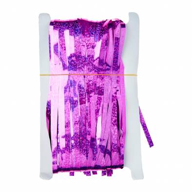 Laser Backdrop Tinsel Curtain (Purple)