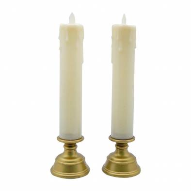 28cm LED Pillar Candles with Stand